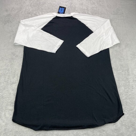 Terror Threads Shirt Mens Large Black White Raglan Halloween Horror Killer Clown - Picture 6 of 9